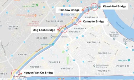 District 4 Bridges connecting to District 1