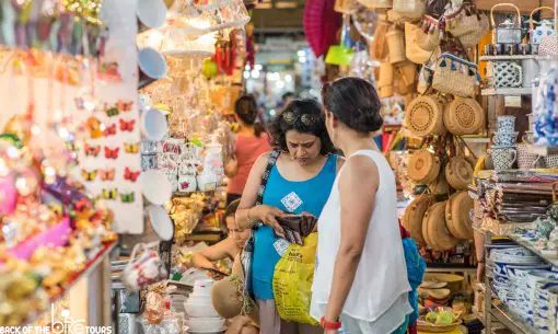 Handicraft products sold in markets