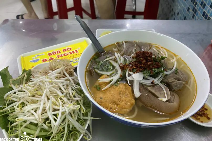 Bun Bo Hue to show guests what they should eat in our Saigon Food Guide